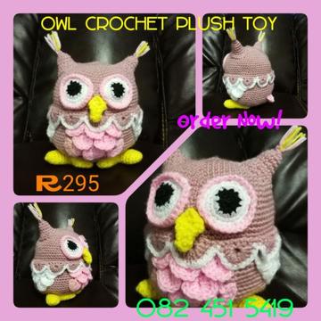Owl Crochet Plush Toy