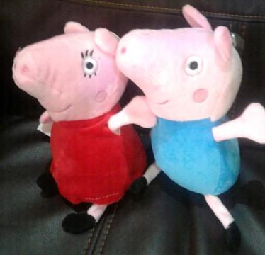 Pepa pig plush set