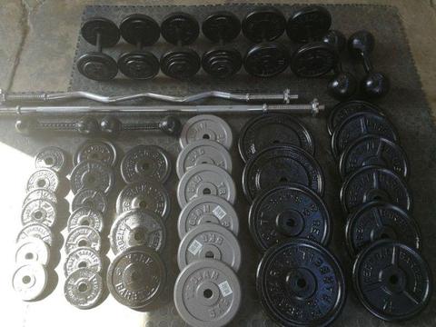 225Kg Weights + Bars