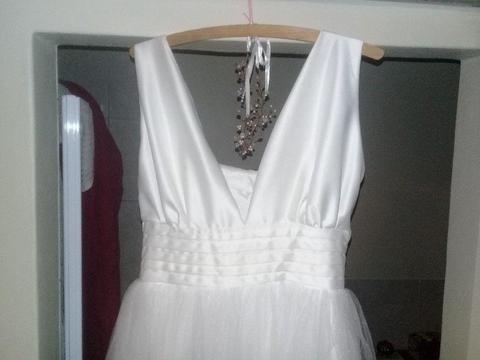 Custom made pixie wedding dress