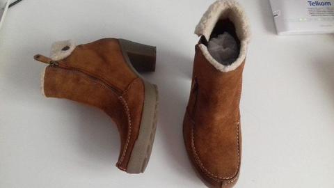 Brand New Genuine Suede Ankle Boots