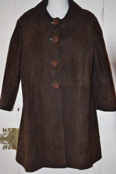 Vintage Brown Leather Jacket (Medium)