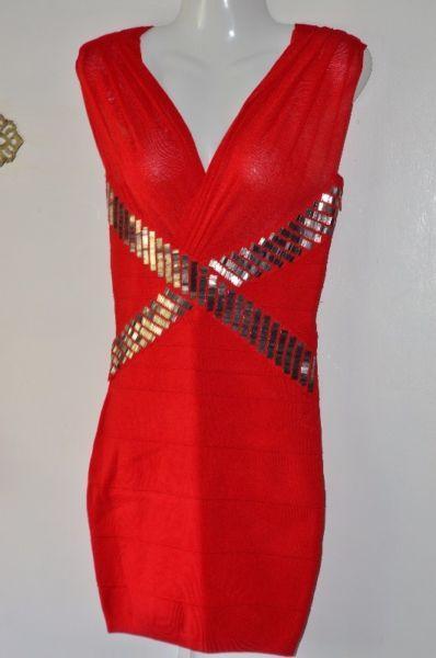 SALE! Stunning Red Vero Moda Bodycon Dress (Medium)