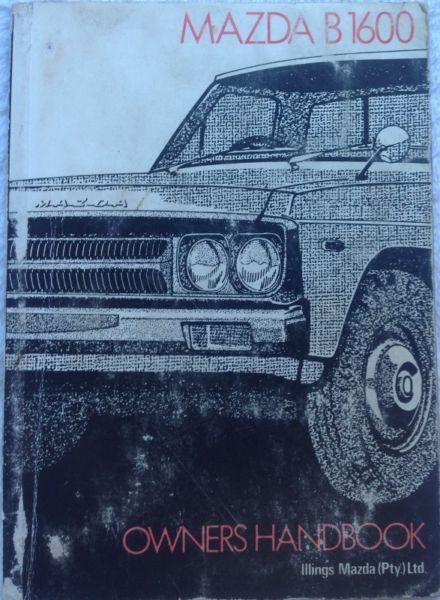 MAZDA B 1600 - Eienaarshandleiding - Owners Manual (English & Afrikaans)