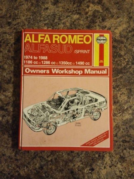 Haynes Owners Workshop Manual - Alfa Romeo Alfa Sud 1974 -1988