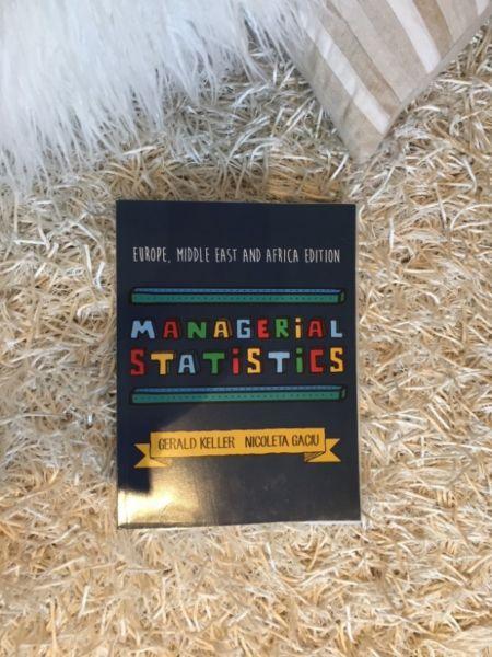 MANAGERIAL STATISTICS - IN EXCELLENT CONDITION