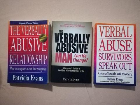 Patricia Evans (3 books for R50) author of The Verbally Abusive Relationship