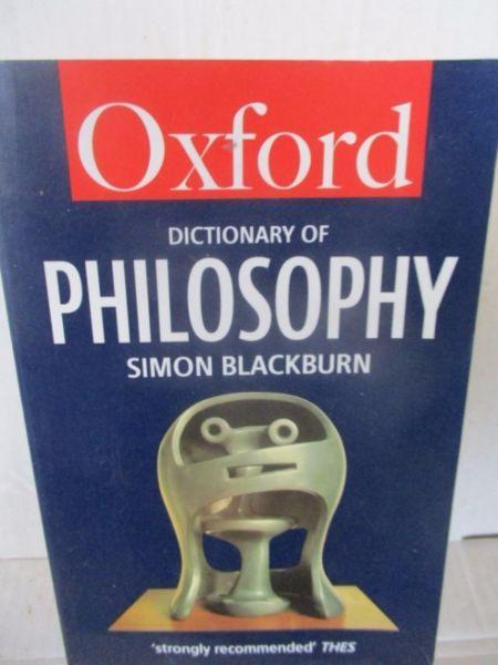 Philosophy,Dictionary of(Oxford)---Simon Blackburn