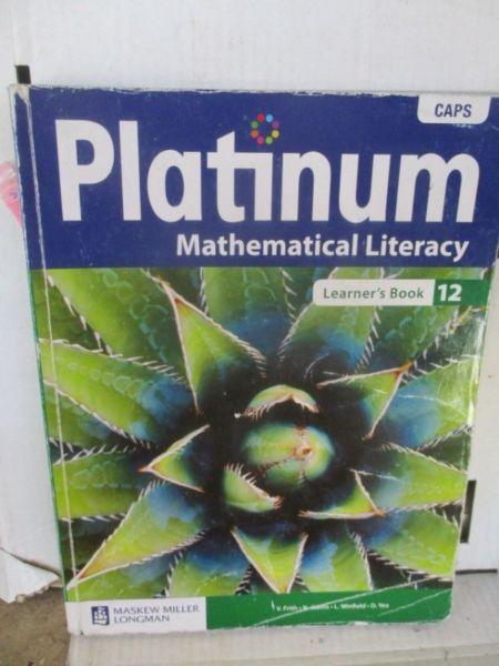 Platinum;Mathematics Literacy;Learner's Book;Grade 12(CAPS)(ISBN 978-0-636 14335-7)