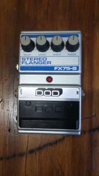 Made in USA DOD Stereo Flanger FX-75B with DELAY guitar effects pedal