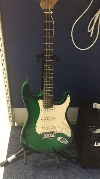 Pearl River green electric guitar excellent condition