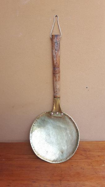 Large brass ornamental spoon