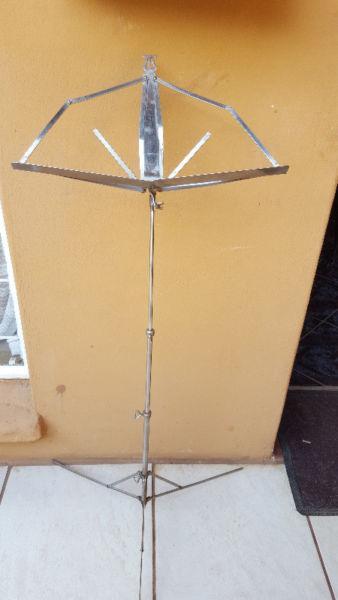 Old metal music stand