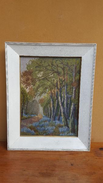 Old tree lined path tapestry