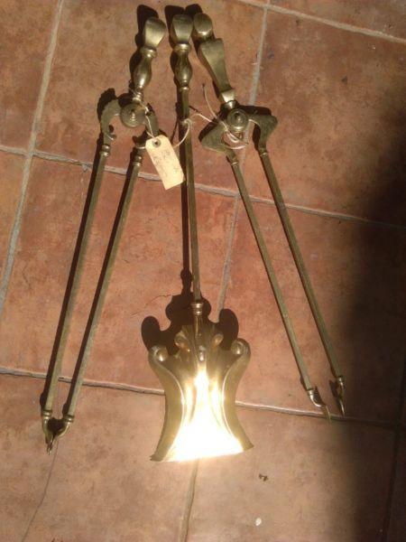 Victorian Brass Fireplace Tools 2 sets