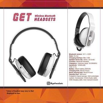 GET Bluetooth Stereo Wireless headphones for only R195 ...works with all bluetooth enabled devices