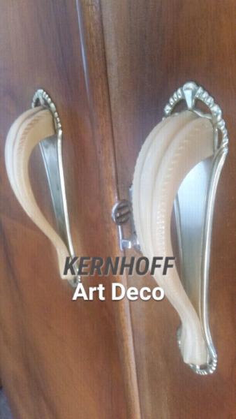 ✔ ART DECO 2 Door Wardrobe By Kernoff (circa 1950)