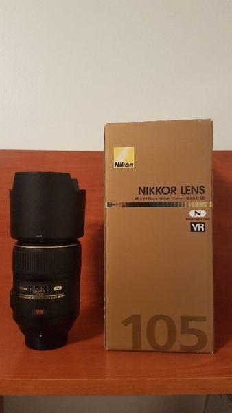 Nikon 105mm Macro 2.8 (As New - Immaculate Condition)