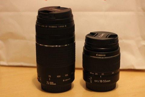 Canon Zoom Lenses (EFS 18-55mm & 75-300mm)