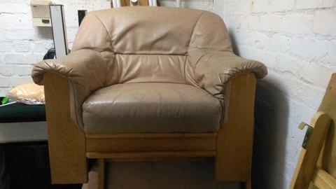 2 Leather Single Couches
