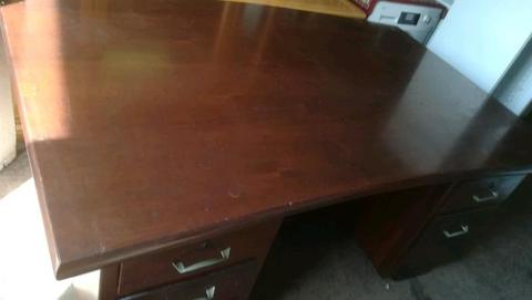 Imbuia solid wood office desk