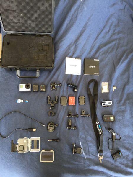 Gopro Hero 3+ black edition with accessories - negotiable
