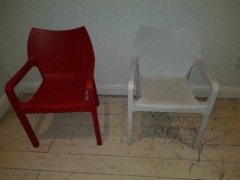 Plastic Chairs (X 2)