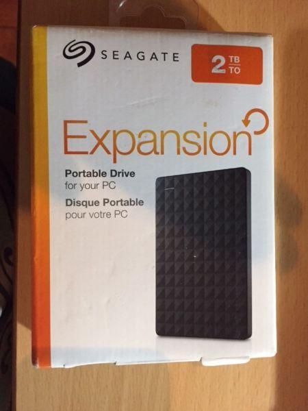 Seagate 2TB External drive still new in the box