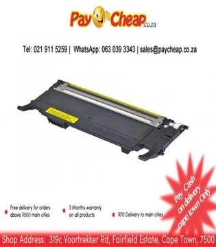 Replacement Toner Cartridge for Samsung CLT407S Yellow, 1000 Pages yield
