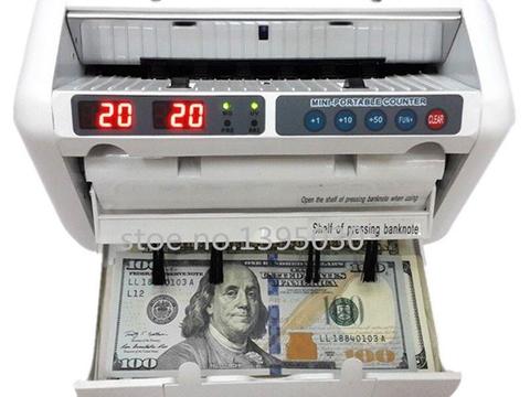 New Compact portable banknote counter with carry bag
