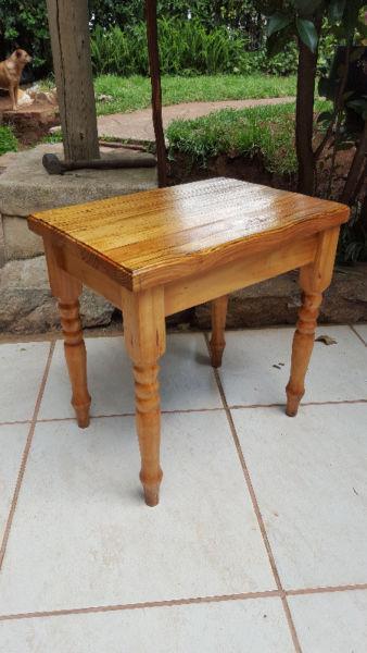 Old pine dresser stool