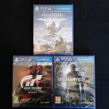 3x PS4 new Sealed Games