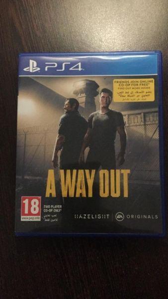 A way out ps4 only R250