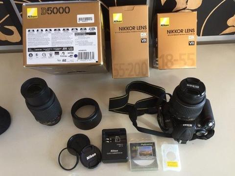 Nikon D 5000 with all accessories