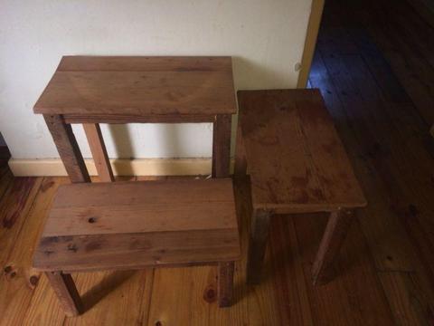 Three mini table