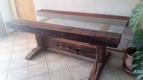 Beautiful solid sleeper wood 6/8 seater table