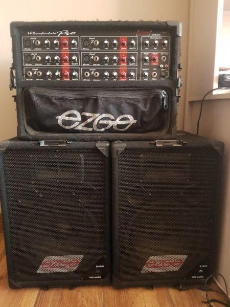 wharfedale pro ezee edition speakers and control board