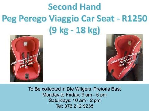 Second Hand Peg Perego Viaggio Car Seat (9 kg - 18 kg)