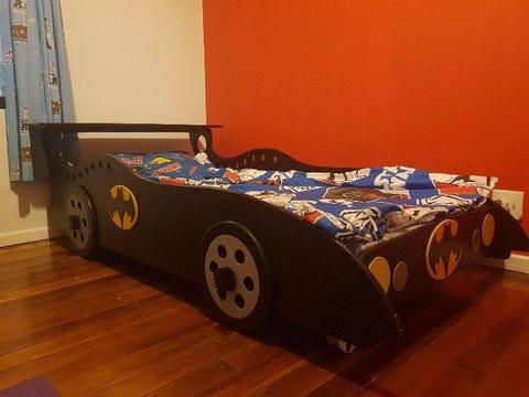 Kids batman car bed