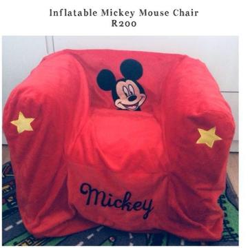 MICKEY MOUSE INFLATABLE CHAIR