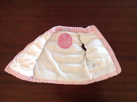 Next 2-3yrs Pink Puffer Body Warmer