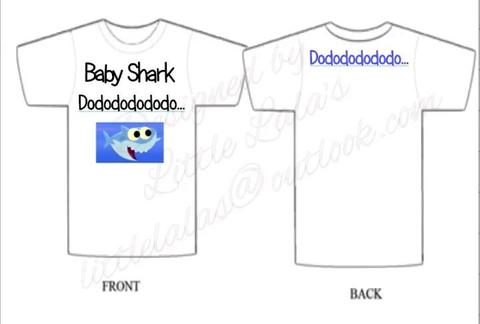 Kids baby shark shirts