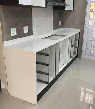 Granite and quartz countertops, modern kitchen design cupboards, bedroom built in cupboards, bath
