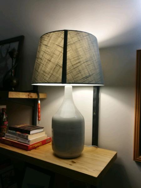 Beautiful Woolies Ceramic Lamp and Large Shade