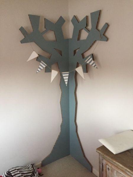 Cardboard tree for nursery