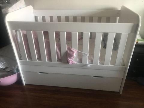 Kids Cove Slates Cot with Drawer