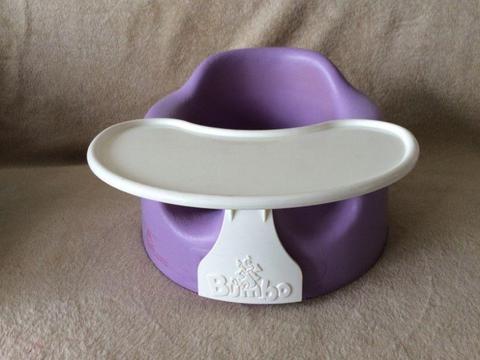 Bumbo seat with tray