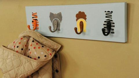 Coat / Jacket Hanger for kids - Themed and Hand Painted