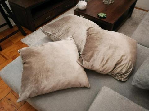 Gold Woolworths scatter cushions