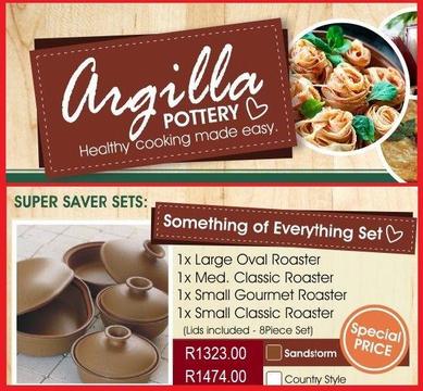 Argilla SOE Stoneware Roaster Set * Ideal for Every Day Cooking
